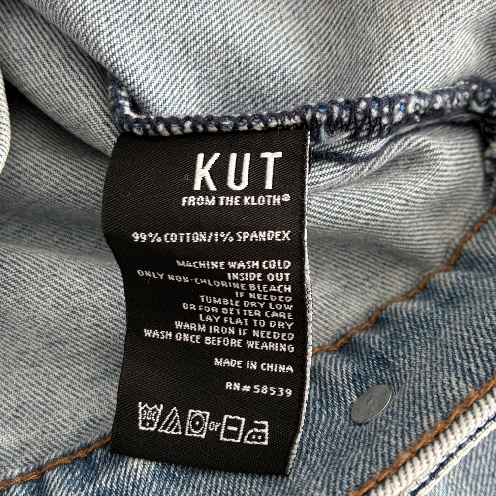 Kut from the Kloth Julia Denim Jacket Sz S - Picture 10 of 10